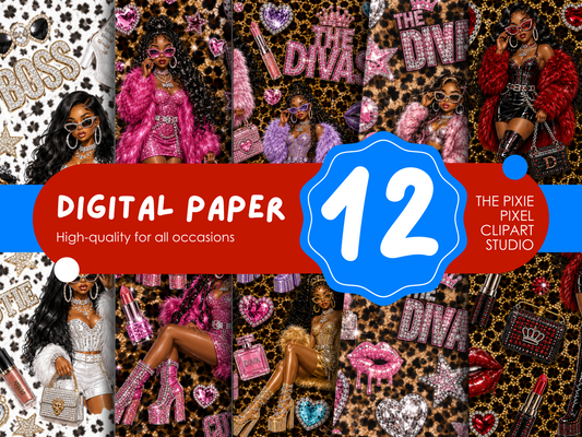 It Girl Digital Paper