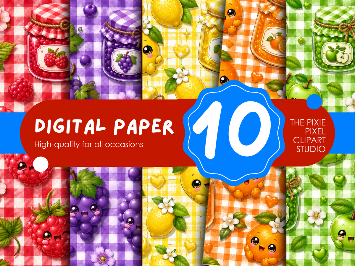 Fruit Jam Digital Paper