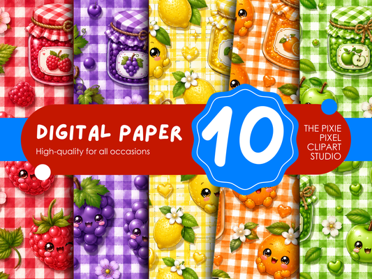 Fruit Jam Digital Paper