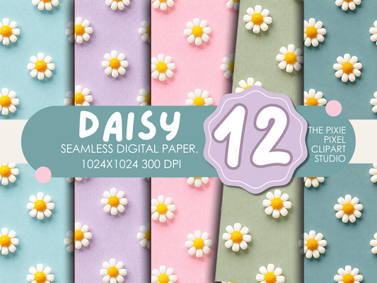 Daisy Digital Paper Pack
